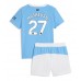 Manchester City Matheus Nunes #27 Barnkläder Hemma matchtröja till baby 2025-26 Kortärmad (+ Korta byxor) Billigt